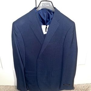 Heathered Navy Three-Piece Suit